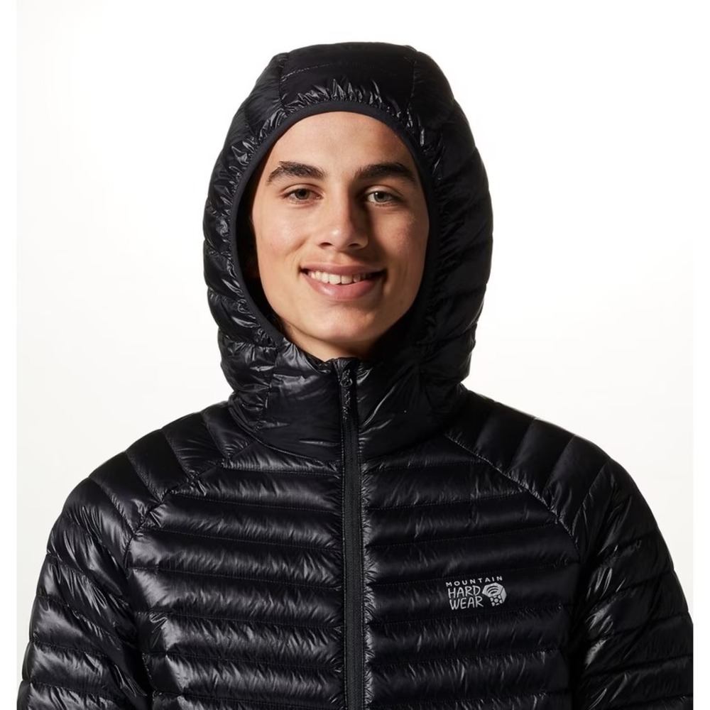 Mountain Hardwear Men's Large (L) Ghost Whisperer Hoody 800FP Down Jacket Black - Picture 4 of 11